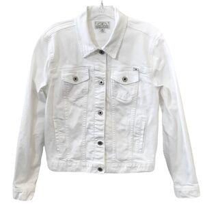 Lucky Brand - White Classic Denim Jacket - Size Medium